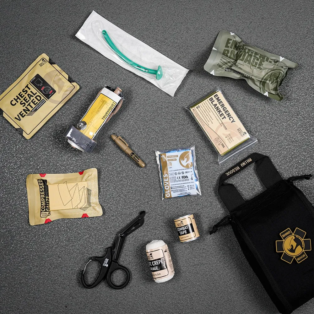 First Aid Kit (Outdoor, Camping, Military - IFAK Bag Trauma, Survival Pouch)