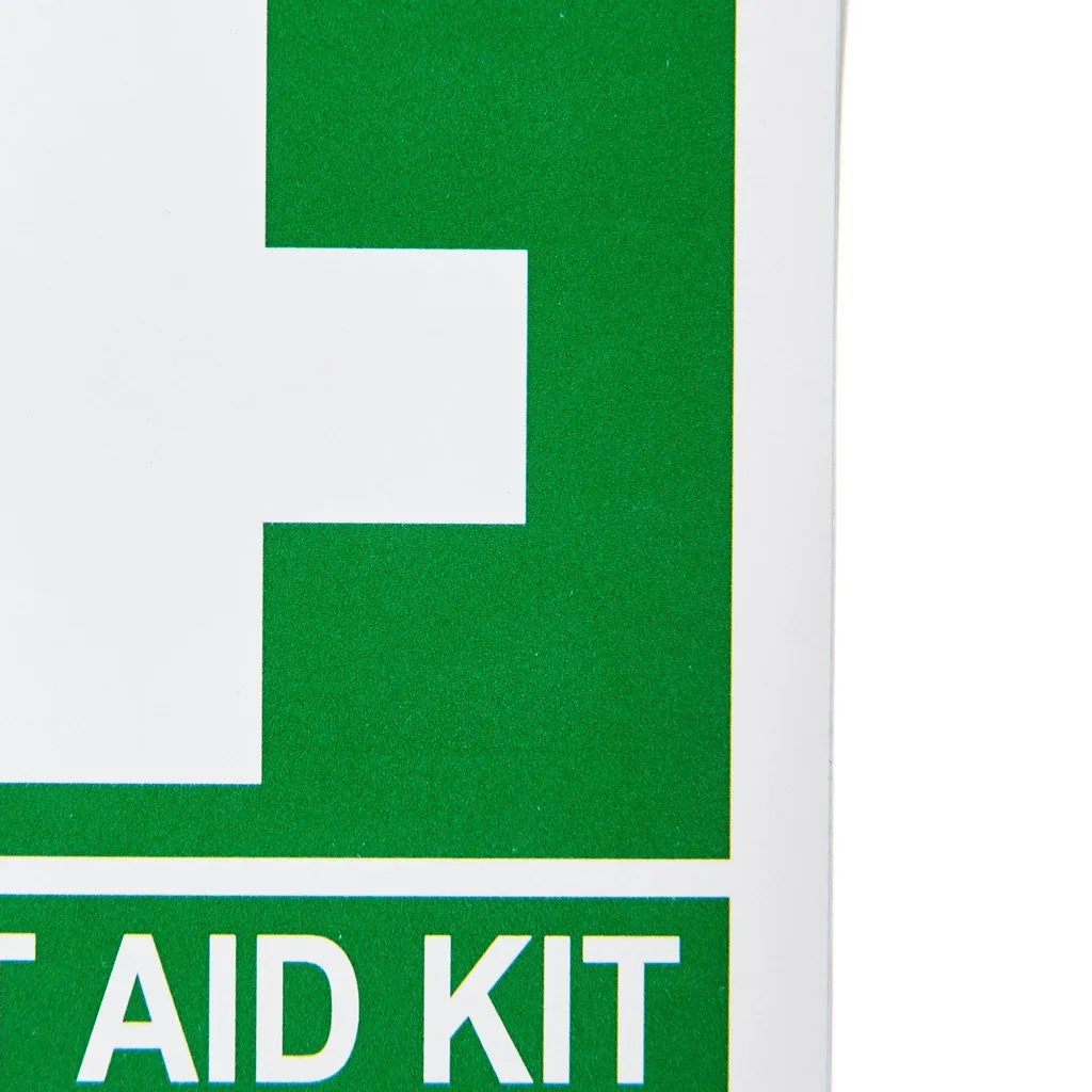 First Aid Kit Sticker with Cross 7cm x 7cm