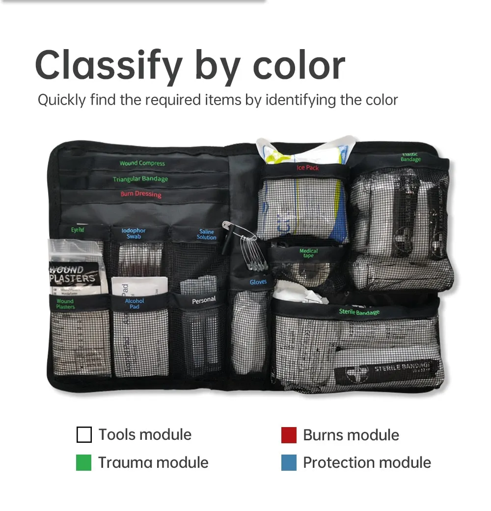 First Aid Kit (Trucks, Cars, Camping, Sports, Outdoor - Survival Kit) 79Pcs   2Extra Mini Kit