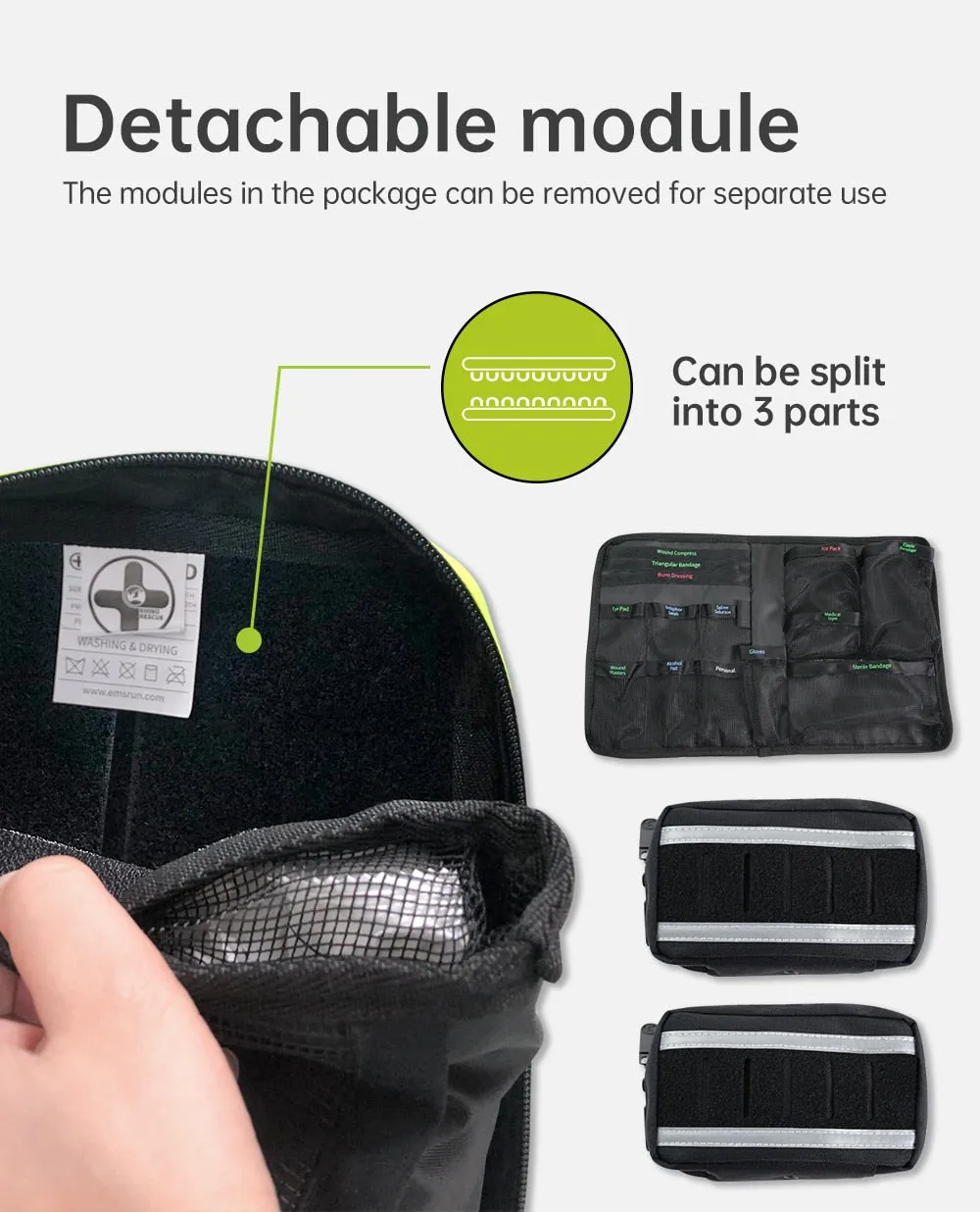 First Aid Kit (Trucks, Cars, Camping, Sports, Outdoor - Survival Kit) 79Pcs   2Extra Mini Kit
