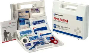 First Aid Only 10 Person First Aid Kit, Plastic Case with Dividers