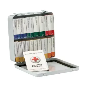 First Aid Only 90600 ANSI A  2015 and OSHA Compliant First Aid Kit, 50-Person Unitized Emergency First Aid Kit for Business, Home, Car, and Worksites with 20 Color-Coded Boxes of First Aid Supplies
