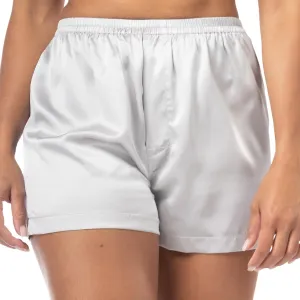 Fishers Finery Women's 100% Mulberry Silk Boxer; Sleepwear; Lounge Shorts
