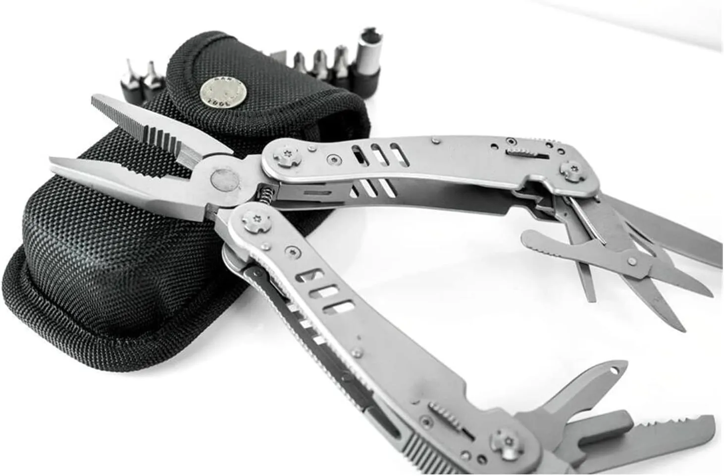 Fit for Stainless Steel EDC Folding Plier Multitool Pliers Multi Tool Wire Cable Cutters Outdoors Tools (Color : G301X)