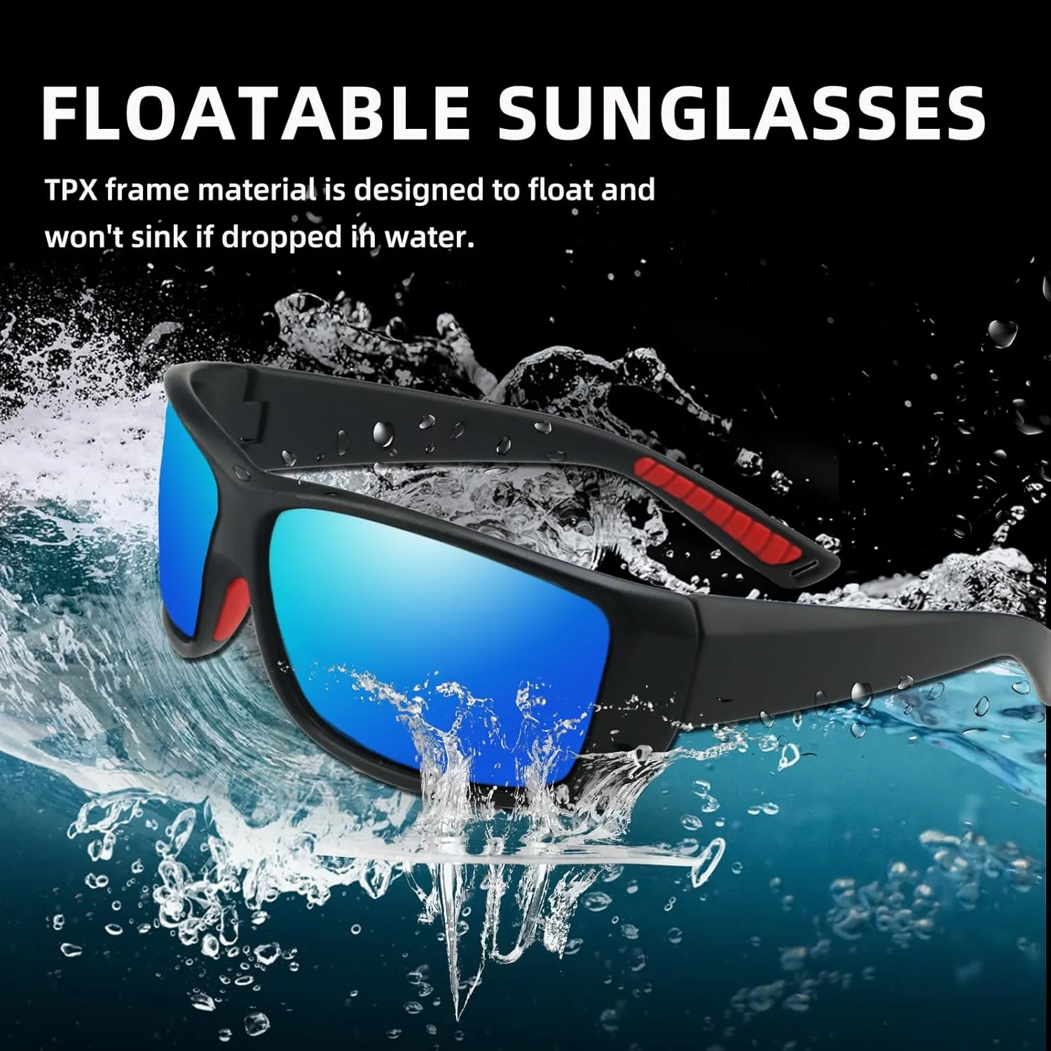 Floating Polarized Fishing Sunglasses for Men Women, Sailing Boating Gifts Beach Cool Style Glasses