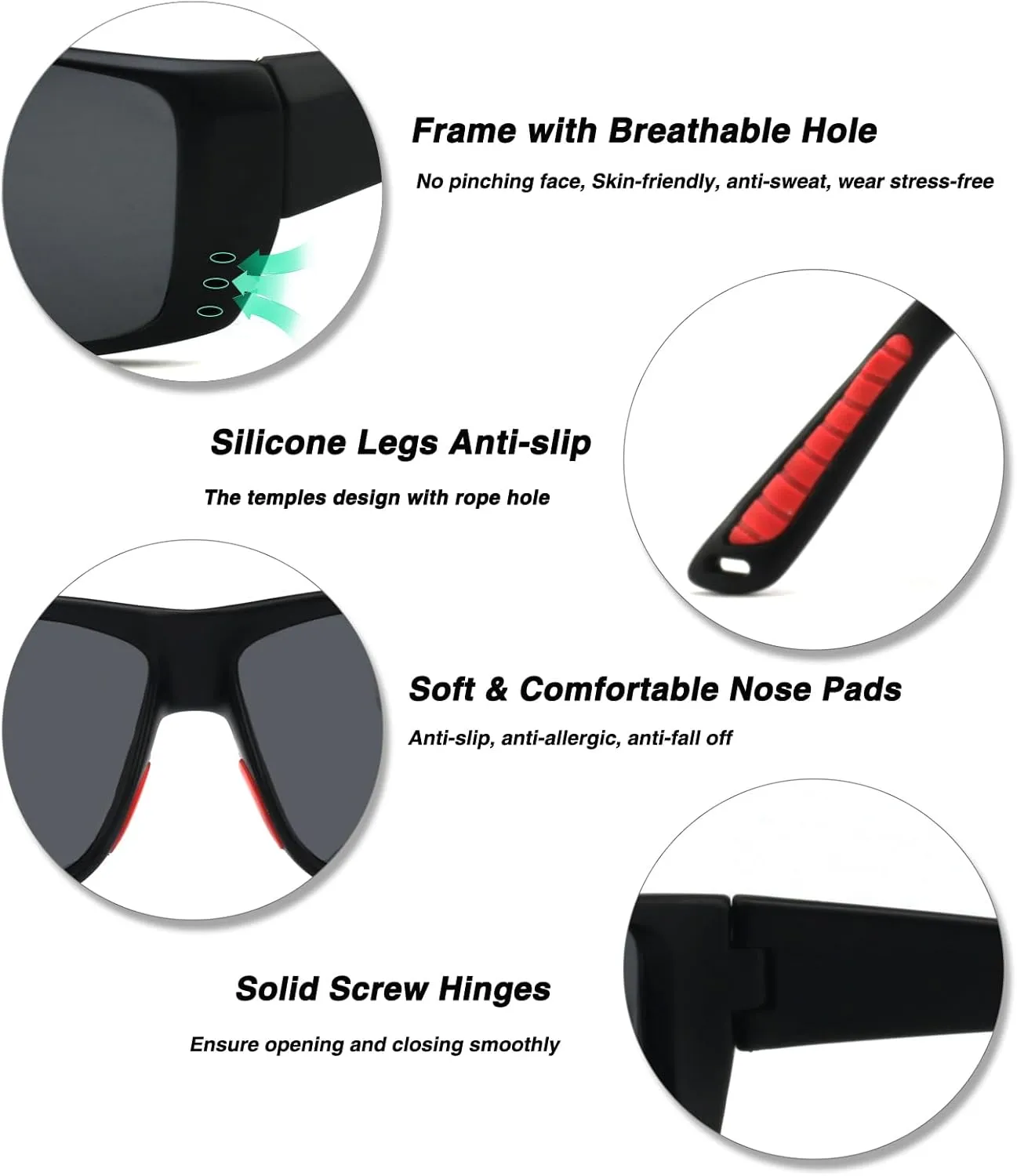 Floating Polarized Fishing Sunglasses for Men Women, Sailing Boating Gifts Beach Cool Style Glasses