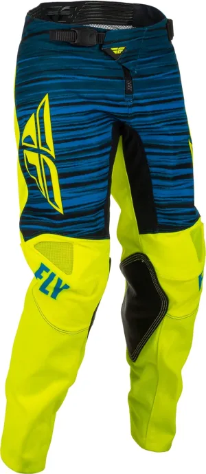 Fly Racing 2022 Youth Kinetic Wave Pants (Hi-Vis/Blue, 26)