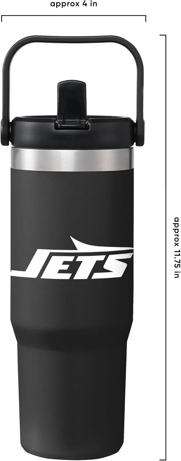 FOCO NFL Unisex-Adult NFL Team Logo Insulated Travel Mug 30oz Straw Tumbler