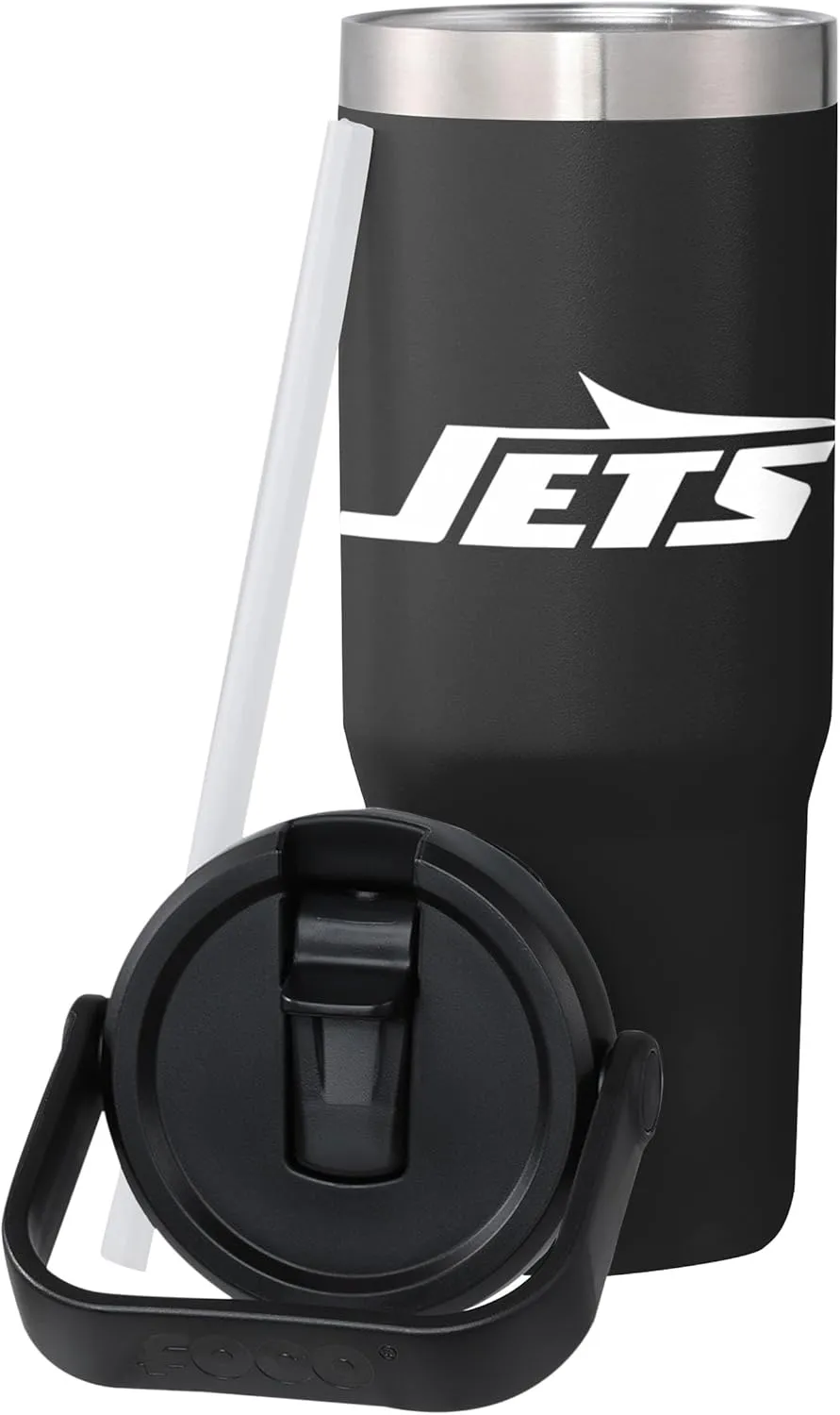 FOCO NFL Unisex-Adult NFL Team Logo Insulated Travel Mug 30oz Straw Tumbler