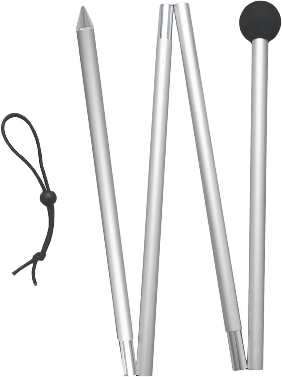 Foldable Beach Canopy Poles 1.6M/2M Preassembled Tarp Rods for Outdoor Use