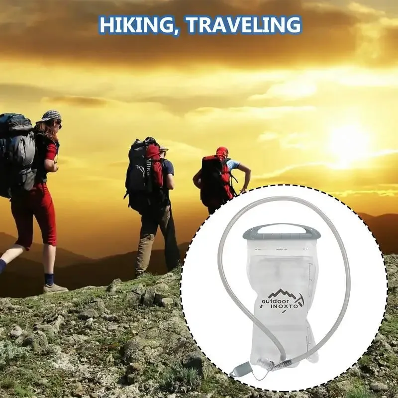 Foldable Drinking Water Reservoir Portable PEVA Water Bag 2L Hydration System Bladder Backpack Camping Hiking Climbing Cycling