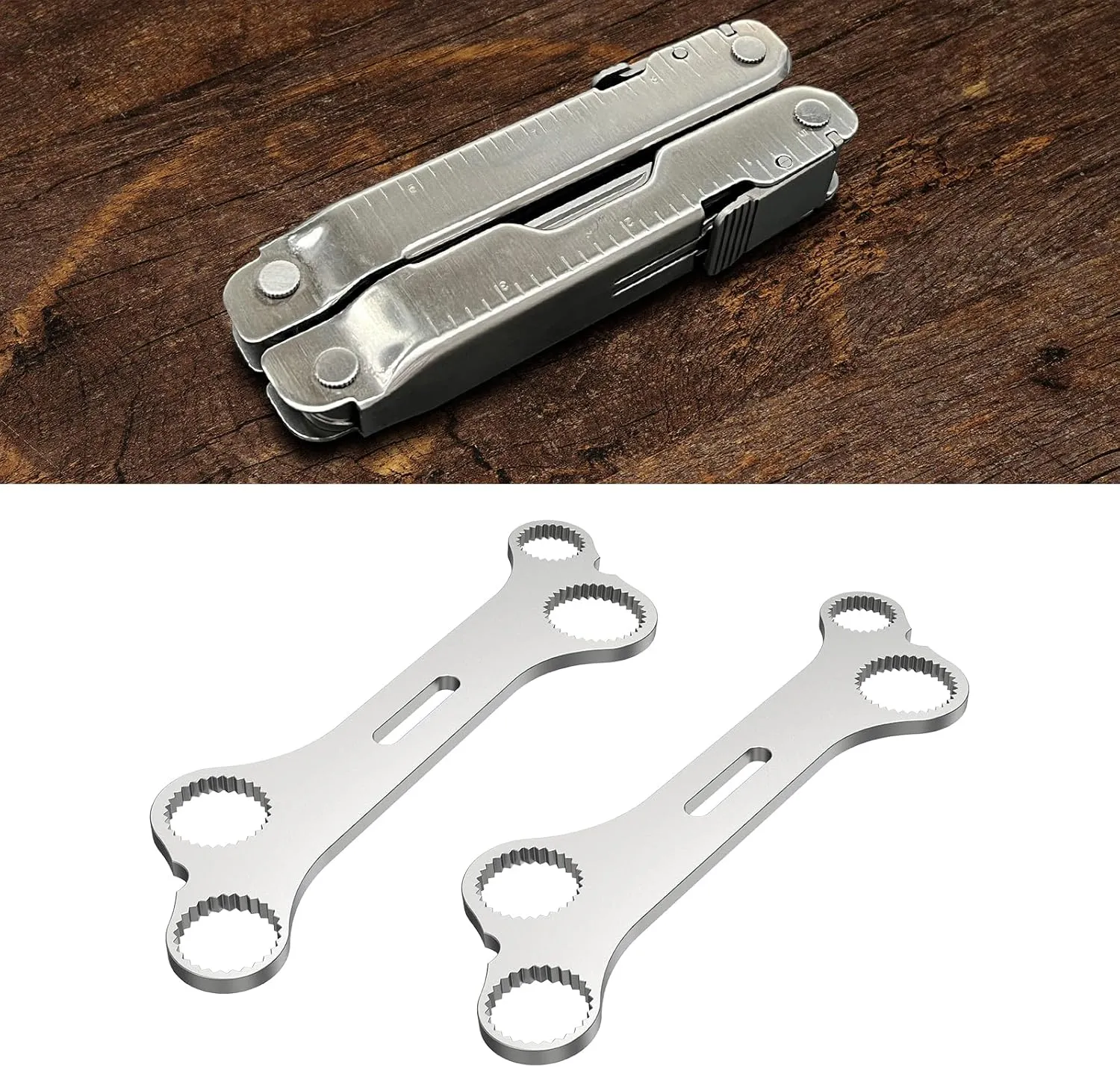 For Leatherman Wrench Multitool Spanner, 1 Pair of Wrenches Disassembly Tool Stainless Steel for Leatherman Model for Super Tool,Crunch,Bond,Rebar and More