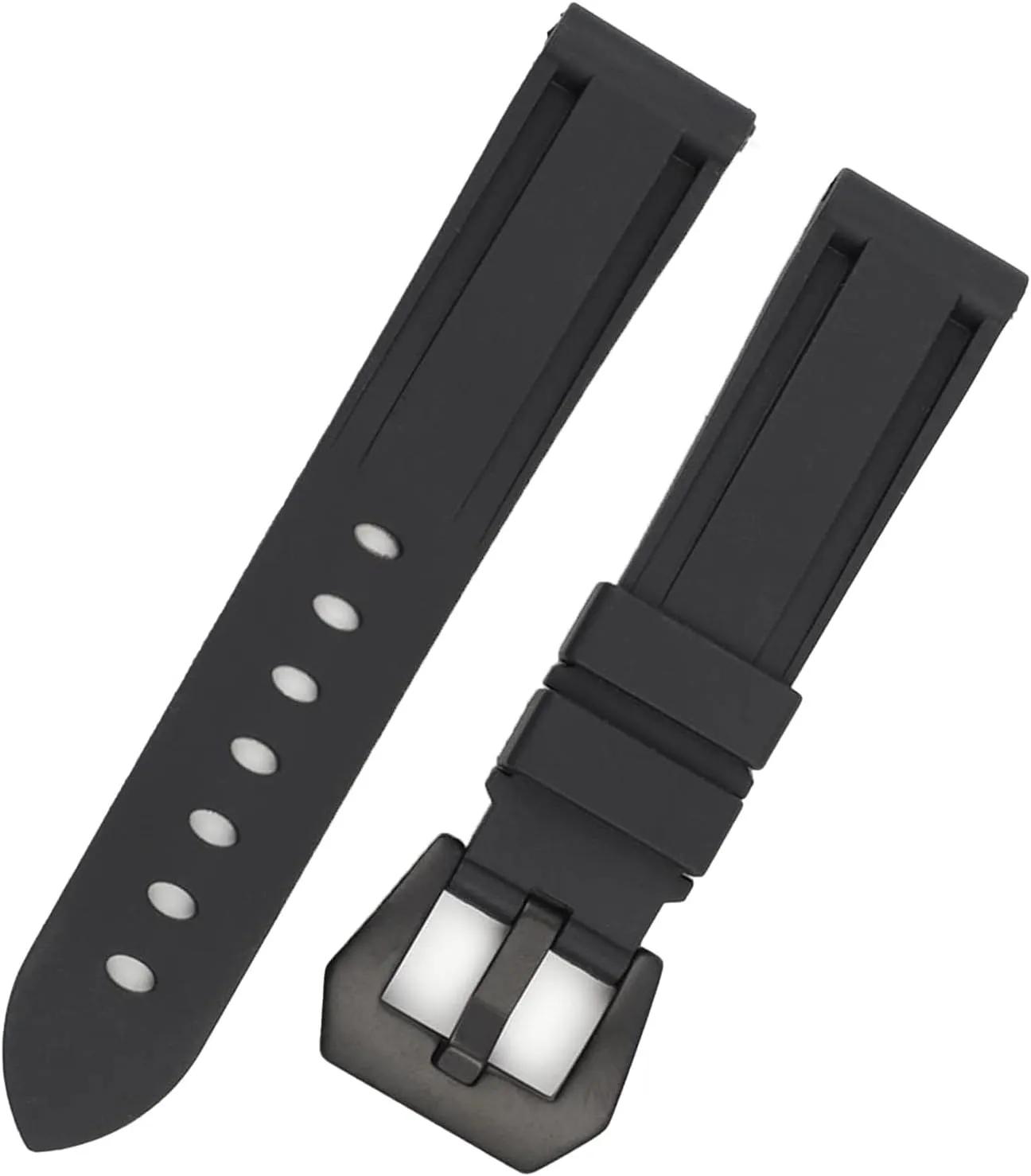 For Panerai Waterproof Silicone Rubber Watch Strap with Stainless Steel Buckle Watchband Replacement accessories