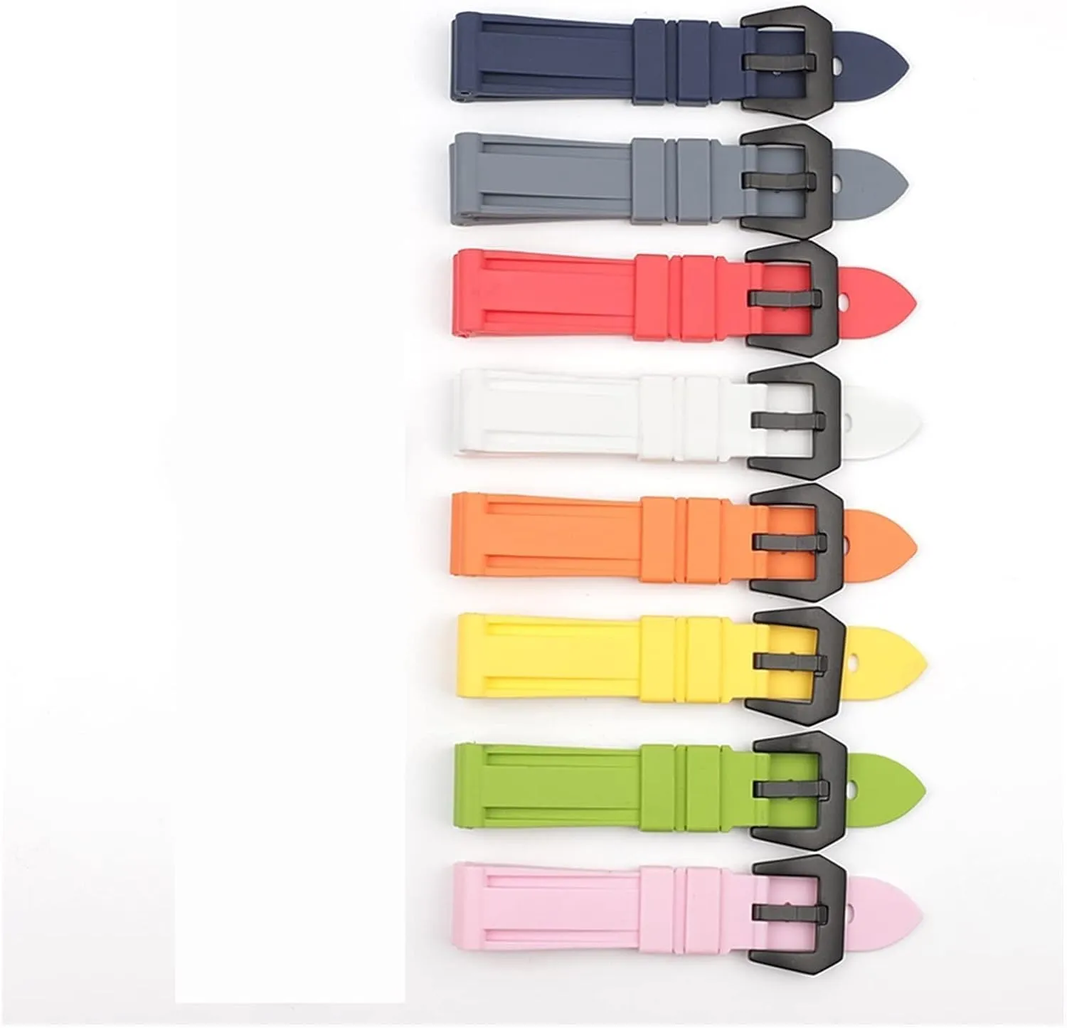 For Panerai Waterproof Silicone Rubber Watch Strap with Stainless Steel Buckle Watchband Replacement accessories
