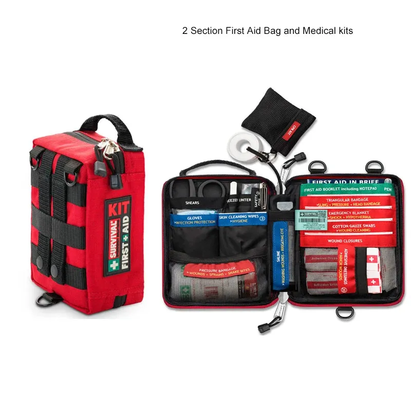 for Survival Kits Rescue Kit Travel First Waterproof Molle Hurry, act fast Money-saving Portable Cycling Aid Hiking Camping Treatment Bag Medical Emergency