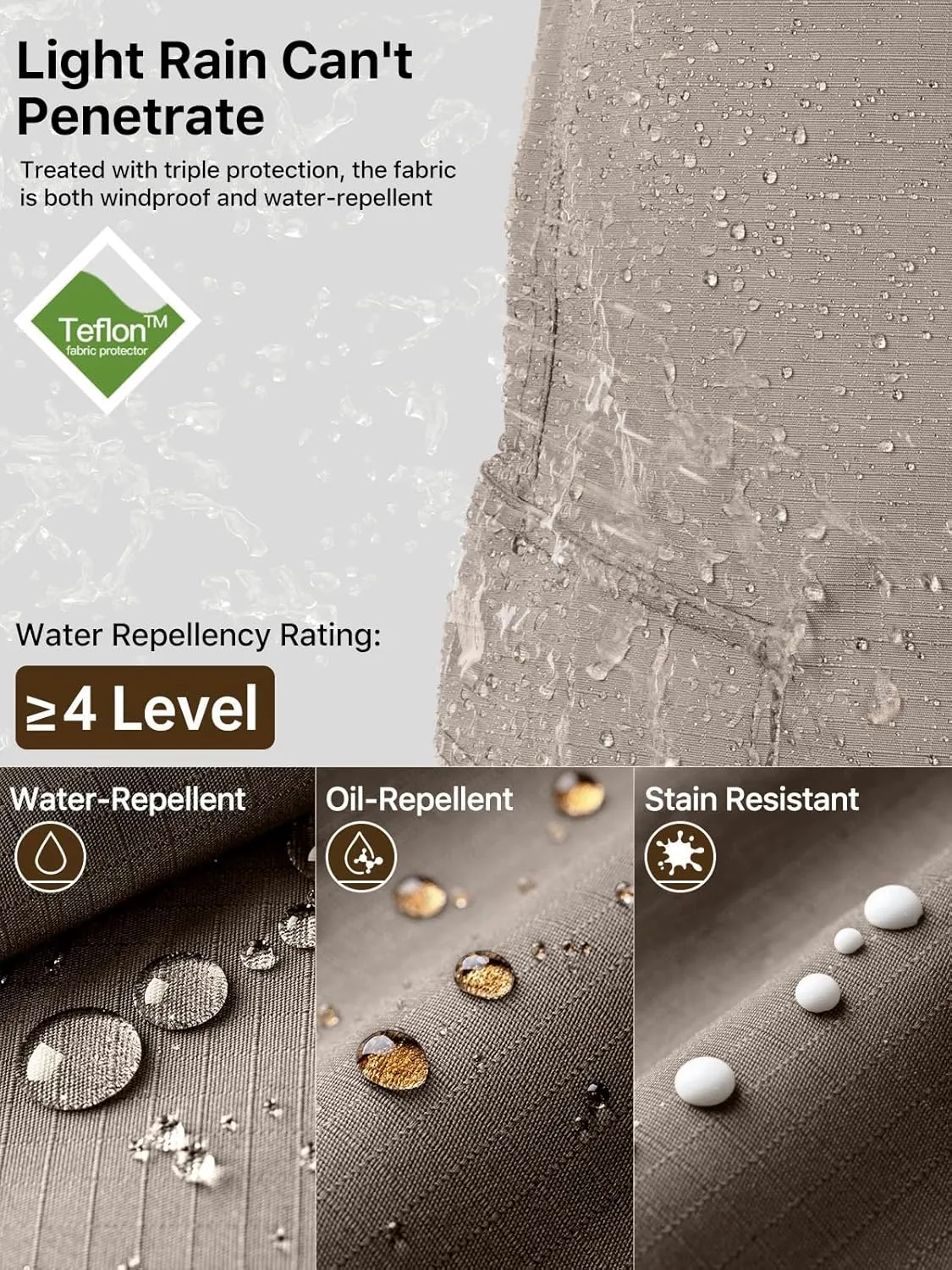 FREE SOLDIER Men's Cargo Pants Water Resistant Ripstop Tactical Pants for Men Work Pants Lightweight Outdoor Hiking Pants Men