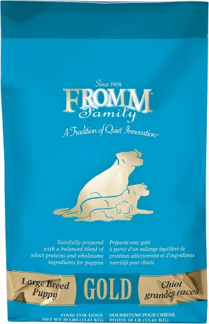 Fromm Large Breed Puppy Gold Premium Dry Dog Food - Dry Puppy Food for Large Breeds - Chicken Recipe - 30 lb