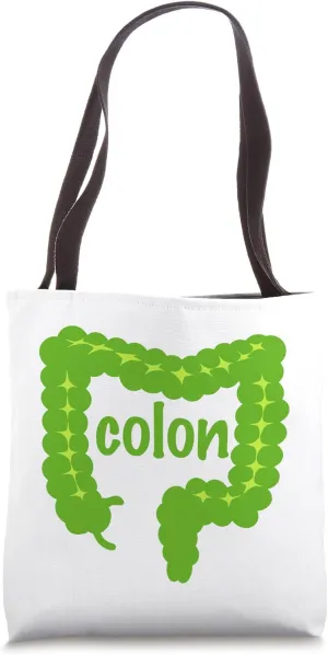 Funny Human Body Series Large Intestine Tote Bag