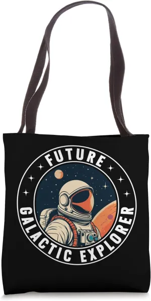 Future Galactic Explorer Space Colonization Sci-Fi Kids Tote Bag