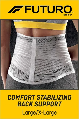 FUTURO Comfort Stabilizing Back Support, Ideal for Everyday Activities, Large/X-Large