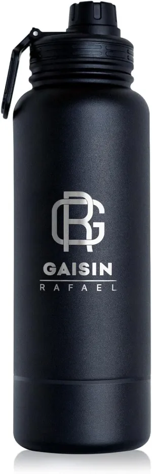 Gaisin Rafael 32oz Stainless Steel Double-Walled Insulated Water Bottle with Storage Compartment