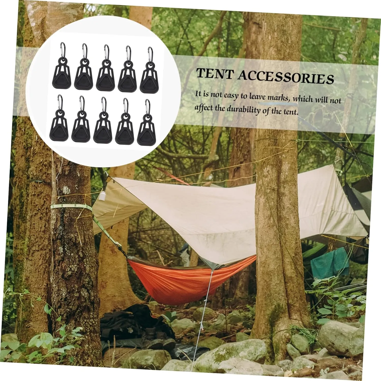 GANAZONO Tent Clip Tent Pegs Clips Jaw Clamp Tarp Clips Tent Stakes Inflatable Tents for Camping Tent for Camping