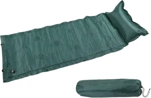 GaRcan Camping Roll Mat Sleeping Bed Inflatable Pillow Air Mattress Bag Camping Pad Picnic Beach Mat Sand Mat Beautiful Scenery (Green 183cm (with Pillow))
