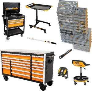GEARWRENCH 1268 Piece Master Mechanics Tool Set in Premium Modular Foam Trays with GSX Mobile Tool Storage | MEGAMOD1268