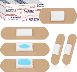 Geiserailie 200 Pcs XL Pressure Adhesive Dialysis Bandages Absorbent Pad 2. 83 x 1. 18 Inch Waterproof Bandages for Wound Care Thin Skin Seniors Patients First Aid Essential