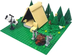 General Jim's Building Block Kit - Urban Camping Adventure Set, Tent & Campfire, 181 Pcs - Compatible with All Major Brands (Campground 2)
