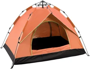 Generic 2/3/4 Person Instant Camping Tent with Carrying Bag,Easy Set Up Portable Dome Family Tent,Waterproof Lightweight Outdoor Tent for Backpacking, Hiking or Beach