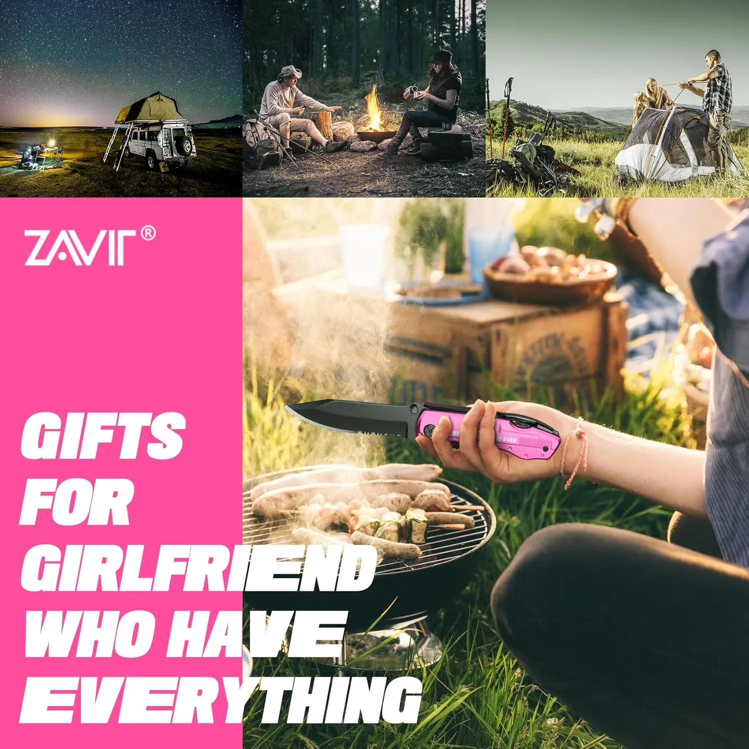Gifts fro Girlfriend, BEST GIRLFRIEND EVER P-ink Multitool Knife, Girlfriend Christmas Gifts, Birthday Gifts for Girlfriend, Valentines Day Anniversary