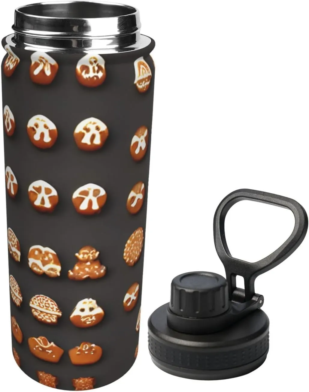 Gingerbread Cookies 18oz Sports Insulated Bottle For Outdoor Activities,Your Ideal Companion Staying Hydrated