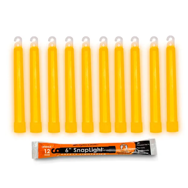 Glow Stick Snaplight 6” Many Colors Made in USA Non Toxic by Cyalume