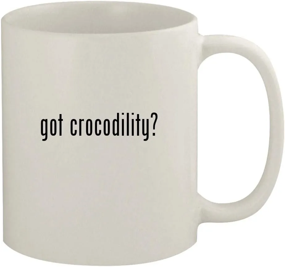 got crocodility? - 11oz Ceramic White Coffee Mug, White