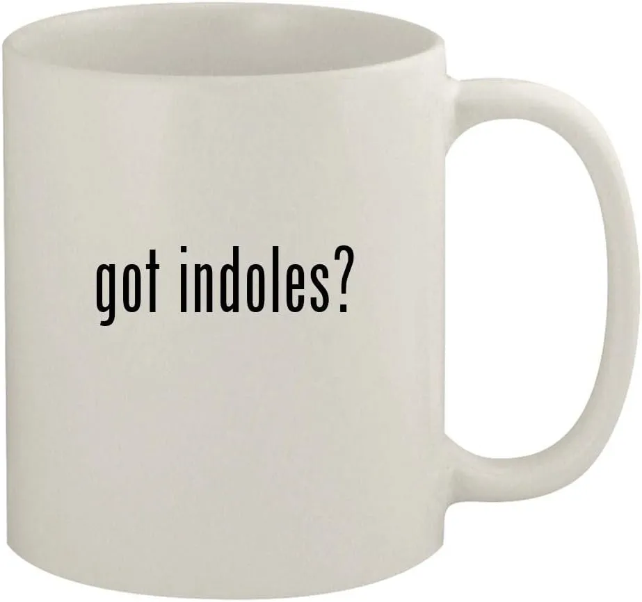got indoles? - 11oz Ceramic White Coffee Mug, White