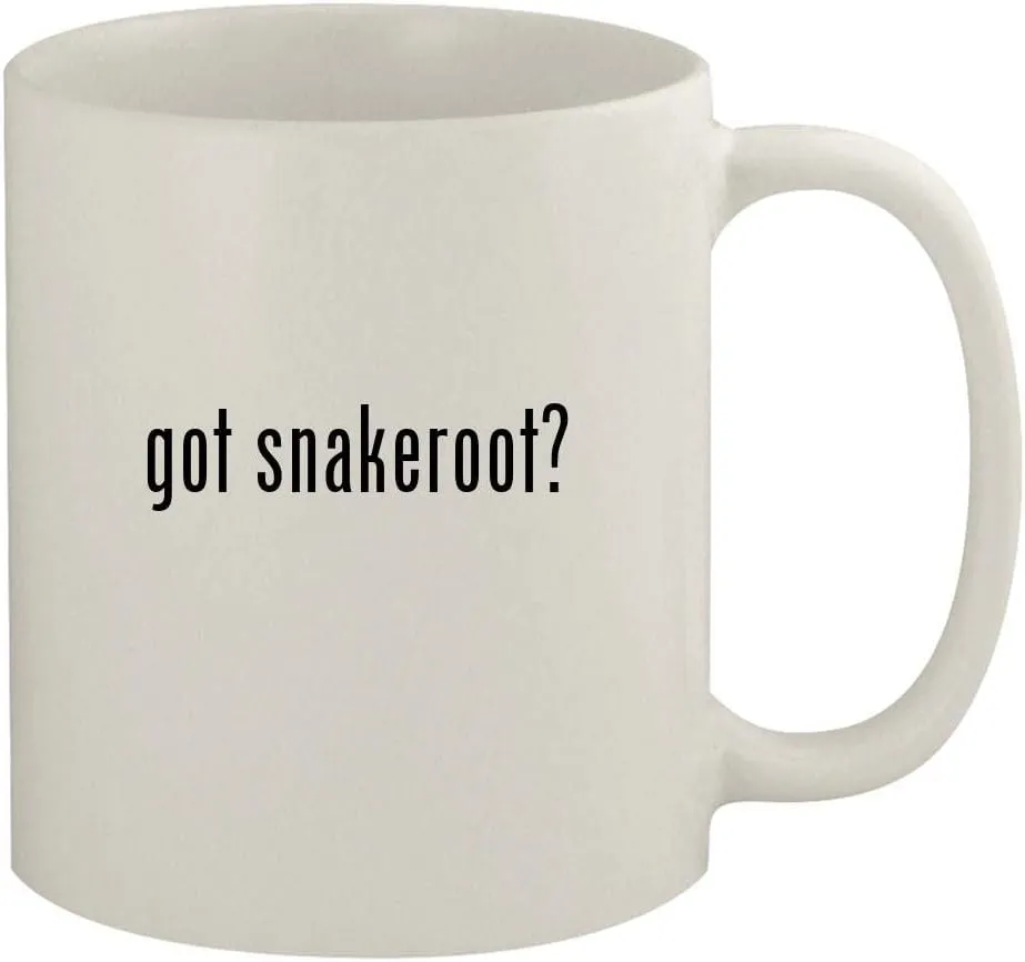 got snakeroot? - 11oz Ceramic White Coffee Mug, White