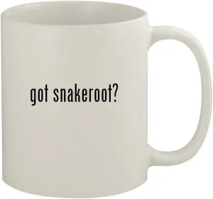 got snakeroot? - 11oz Ceramic White Coffee Mug, White