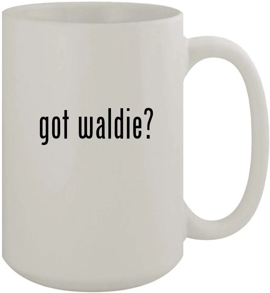 got waldie? - 15oz Ceramic White Coffee Mug, White