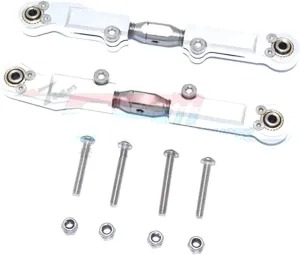 GPM Upgrades Aluminum Stainless Steel Rear Upper Arm Tie Rod for 1/7 Limitless All-Road (ARA109011) & 1/7 Infraction 6S BLX (ARA109001) RC Cars (Silver)