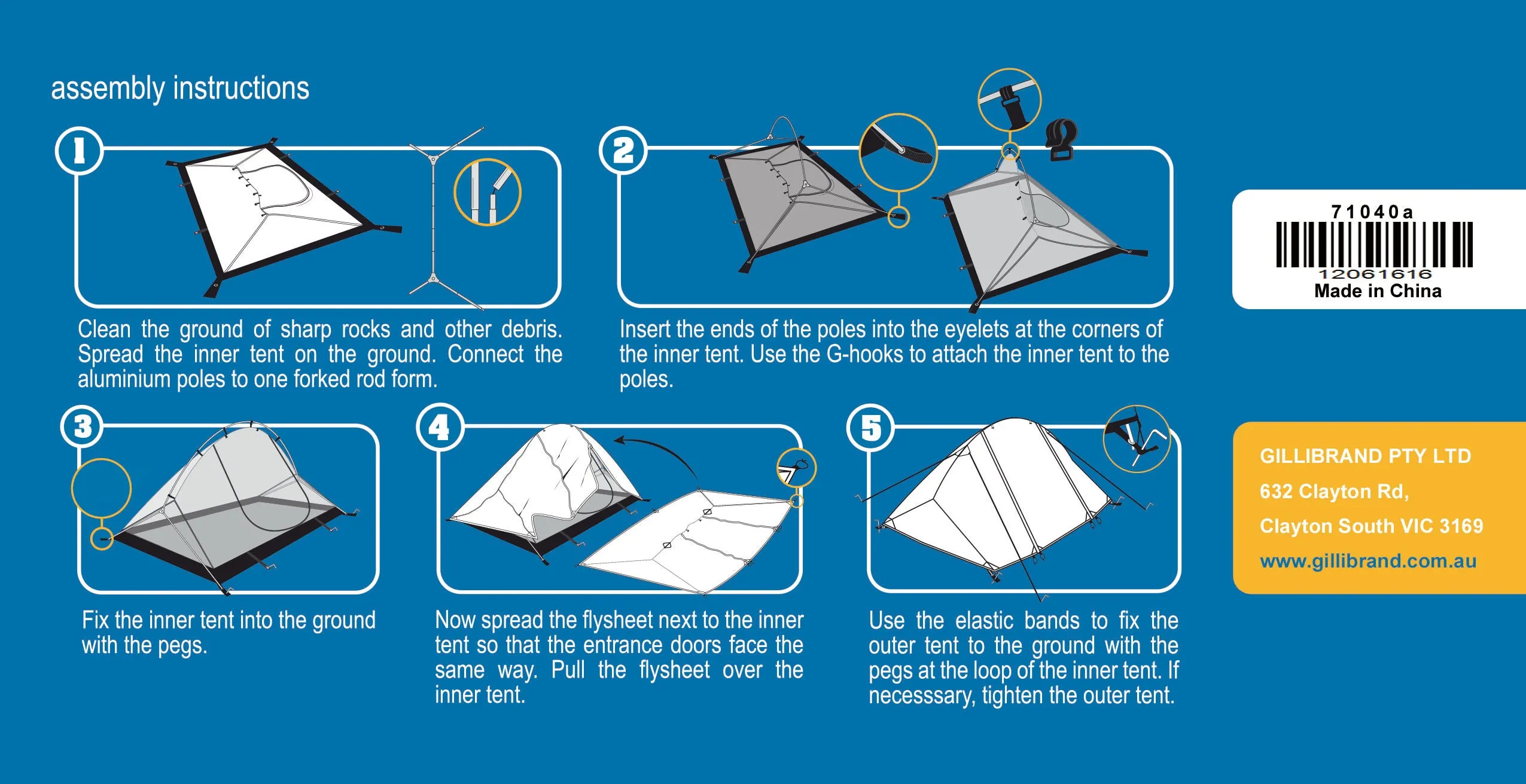 Grotto 1-2 Person Tent(Ripstop)
