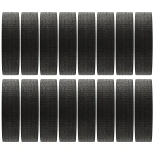 Guard-Tex® 3/4" Utility Wrap – 16-Roll Pack – Cohesive, Adhesive-Free Tape for Fingers, Tools, First Aid & More – Flexible, Tear-by-Hand, Water-Resistant - Black