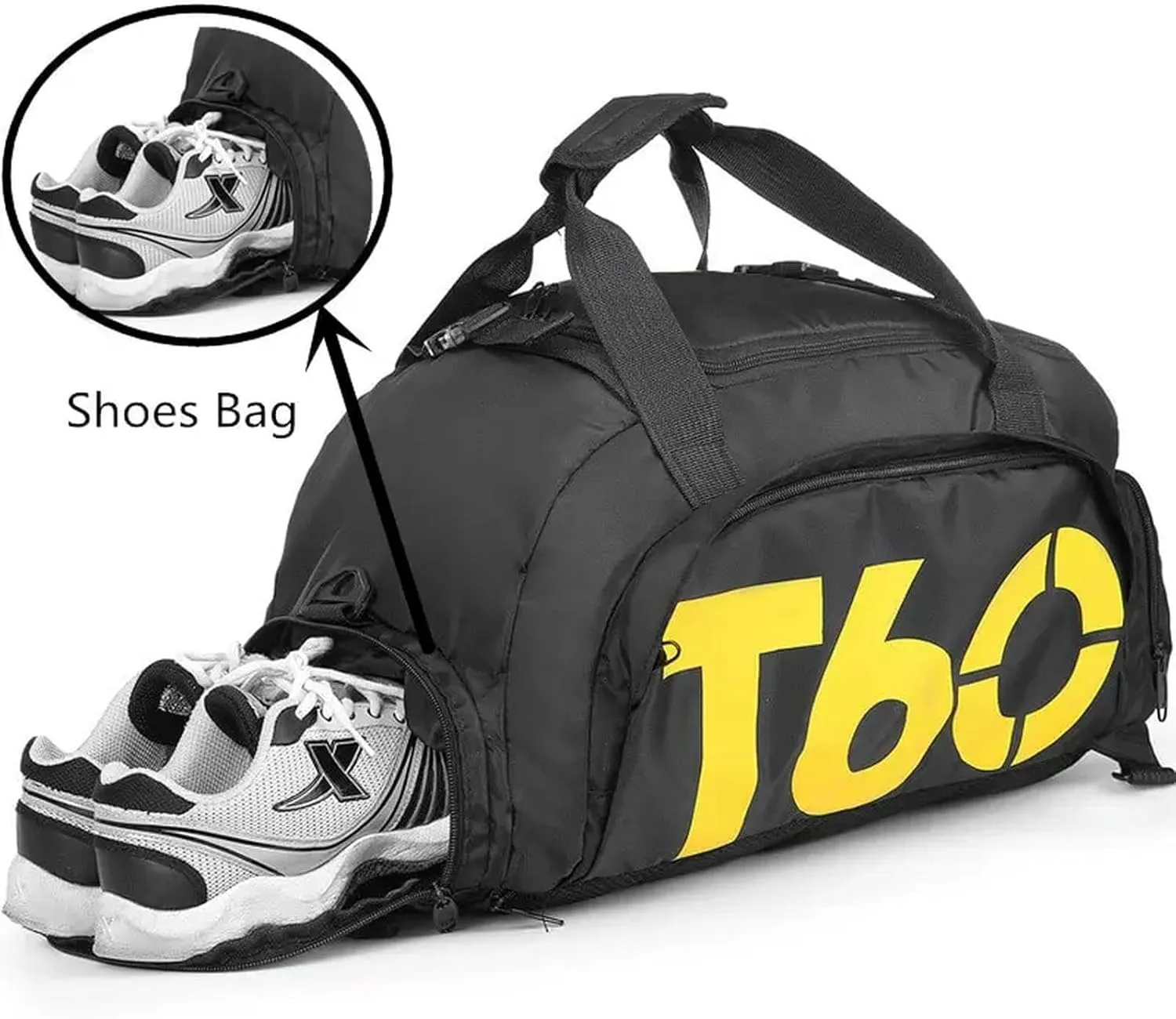 Gym Bag Waterproof Fitness Bag Sport Men Women Bag Outdoor Fitness Portable Bags Ultralight Yoga Sports Large Travel Backpack, Orange