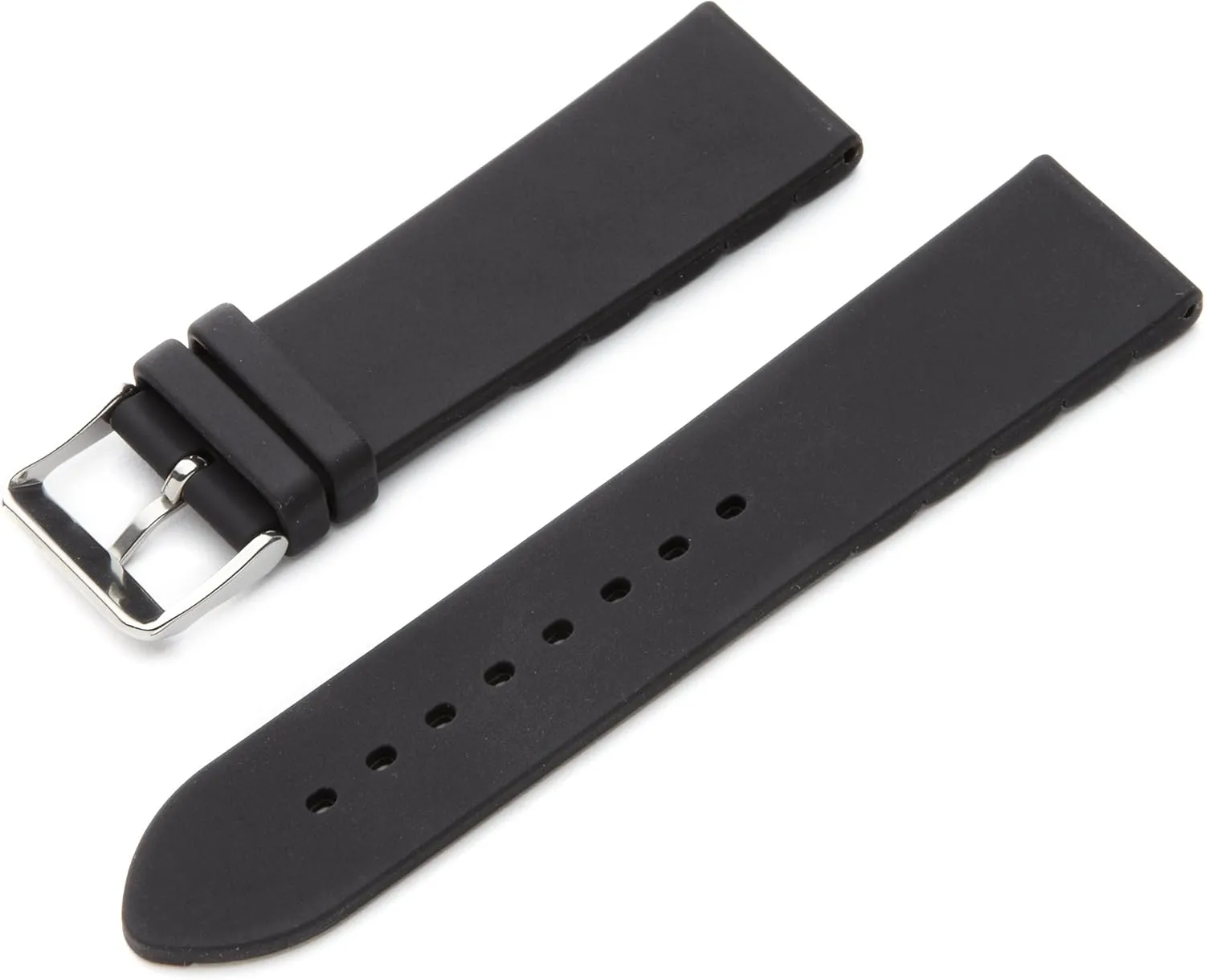 Hadley-Roma Men's Genuine Silicone Diver Sport Watch Band MS-3344
