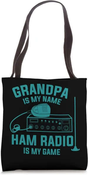 Ham Radio Operator Grandpa Funny Amateur Radiotelephone Pun Tote Bag