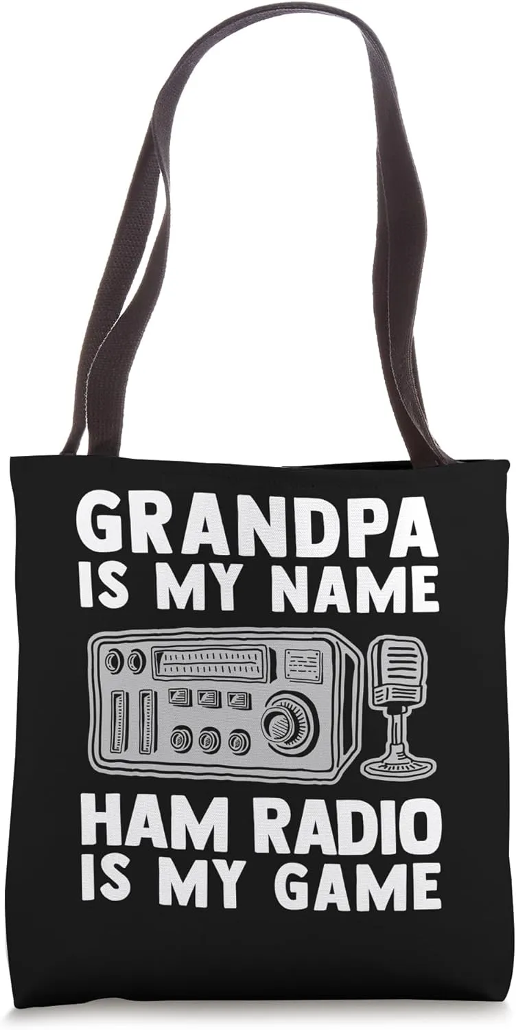 Ham Radio Operator Grandpa Funny Amateur Radiotelephone Pun Tote Bag