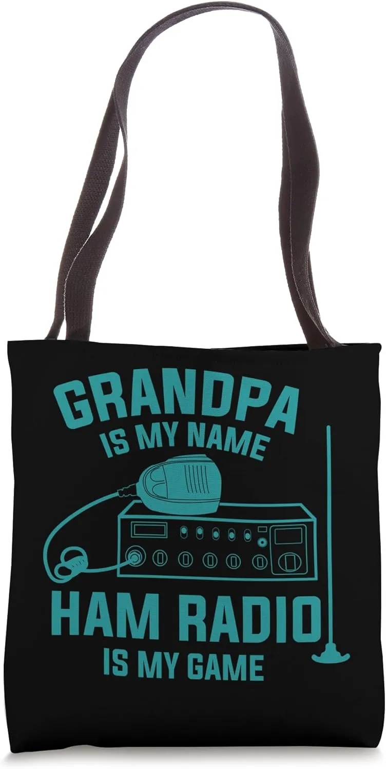 Ham Radio Operator Grandpa Funny Amateur Radiotelephone Pun Tote Bag