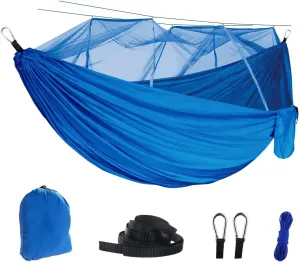 Hammock with Mosquito Net Lightweight Jungle Hammock for Trekking, Backpacking, Nylon Travel Hammock with Mosquito for Travel, Garden, Hiking, Survival (Color : G)