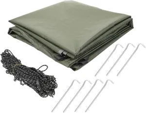 Heat Tent Camping Tent Sunshade Tarp 3-5 Person Outdoor Protection Cover for Picnic and Camping Green