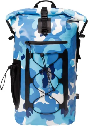Heavy Duty Waterproof Dry Bag Backpack, 35L Roll-Top Floating Dry Bag Backpack for Kayaking, Rafting, Boating(Blue)